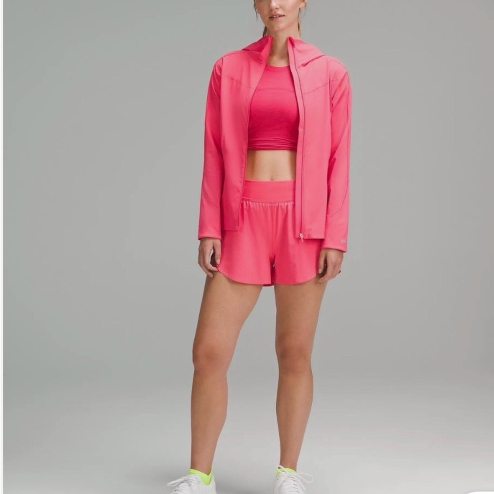 lululemon Glaze Pink Lightweight Mist over Windbreaker Hoodie Jacket - Picture 7 of 15